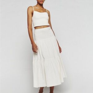 Reformation Adriana Midi Skirt